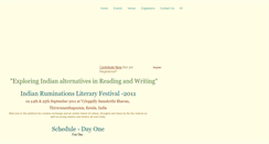 Desktop Screenshot of literaryfestival.indianruminations.com